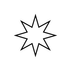 Asterisk Icon. Note, Multiply. Punctuation Symbol.