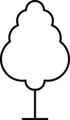 Tree line icon. Wood. Vector illustration