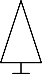 Tree line icon. Wood. Vector illustration