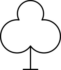 Tree line icon. Wood. Vector illustration