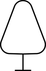 Tree line icon. Wood. Vector illustration