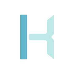 Monogram initial K letter mark logo design. Monogram design vector K logo. Monogram initial letter mark K logo. Design simple K monogram.