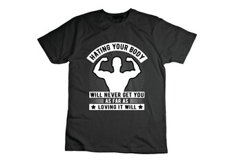 Gym t shirt design