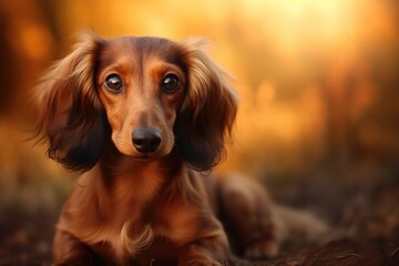 Cute dachshund background