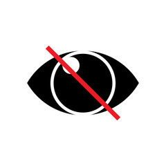Unseen Icon. Secret, Confidential Symbol.