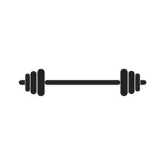 barbell weightlifting flat icon vector