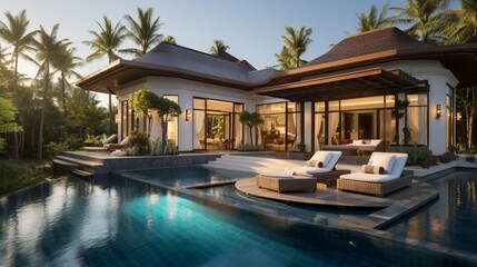Luxuriate Private Villa, with a Gleaming Swimming Pool
