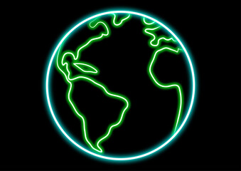 地球のネオン
