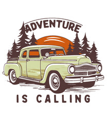 Retro Travel Illustrations: Timeless Classics for Your Designs &ndash; Vintage Adventure Awaits in Every Image | T-shirt, logo, sticker, ready-to-print, hand-drawn vector, outdoor adventure design