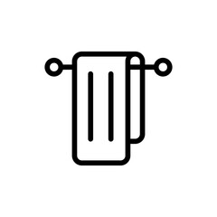 Tool hotel icon with black outline style. repair, tool, work, wrench, spanner, technology, gear. Vector Illustration