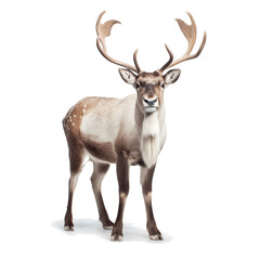 Naklejka na ściany i meble reindeer png isolated on a white or transparent background