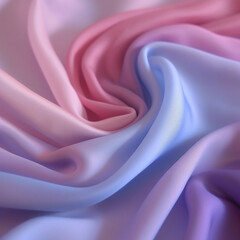 カラフルなシルク風のドレープが美しい背景素材「AI生成画像」