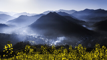 The scenery in the south of anhui