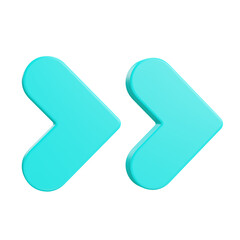 3d render 3d bold arrow premium icon 3