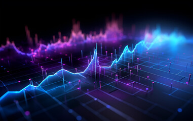 Big data or cloud computing conceptual background. Network connection, internet