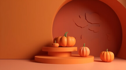 Halloween background, created with Generative AI technology