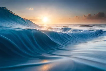 Fotobehang sunrise over the ocean © ahmad05