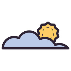 sun and cloud illustration