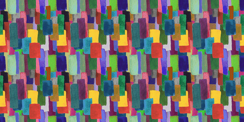 シームレスカラフルブロックパターン