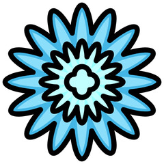 Flower icon symbol vector image. Illustration of the beautiful daisy floral design image