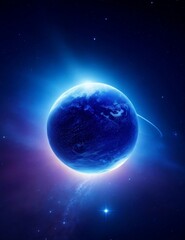 Obraz premium earth and moon