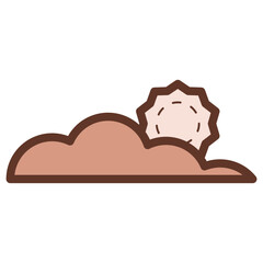 sun and cloud icon