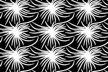 Doodling line handdrawn minimalist seamless pattern wallart