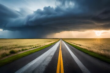 Naklejka premium road to nowhere