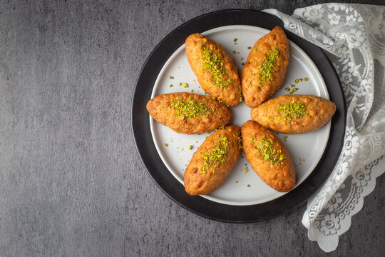 Turkish traditional sherbet dessert; kalburabasti