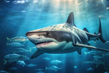 Fototapeta premium Shark background