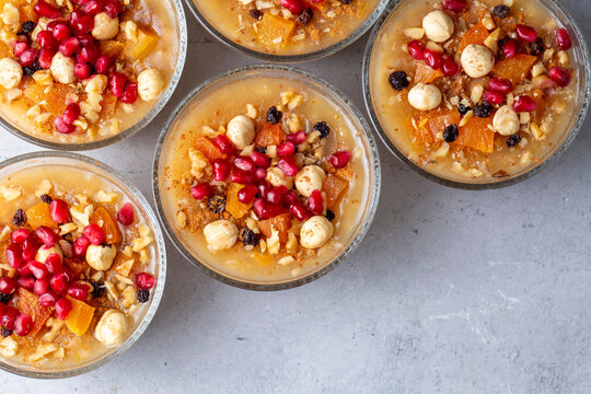 Traditional delicious Turkish dessert; Ashura (Asure)