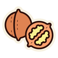walnut sticker