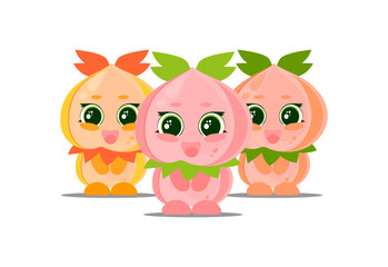 Cute characters. Vector illustration