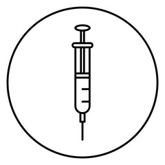 syringe, injection, medical, vaccine, health, medicine, treatment, hospital, drug, needle, vaccination, care, dose, pharmacy, vector, illustration, clinic, equipment, illness, icon