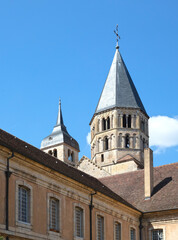 Fototapeta na wymiar Cluny Abbey in the middle of Burgundy
