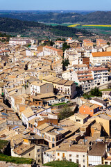 Fototapeta na wymiar Aerial view of the old town of Cardona, Catalonia, Spain.