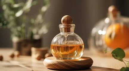 Essential oil, concept of skin care, created with Generative AI technology