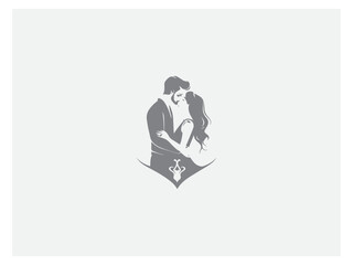 Dating logo design premium vector, vector and illustration,