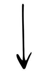 hand drawn doodle arrow pointer design symbol