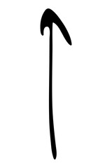 hand drawn doodle arrow pointer design symbol