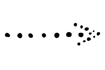 hand drawn doodle arrow pointer design symbol
