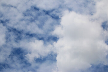 Clouds on the blue sky nature with space background wallpaper