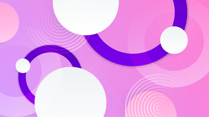 Pink blue and white modern abstract gradient geometric background with shapes