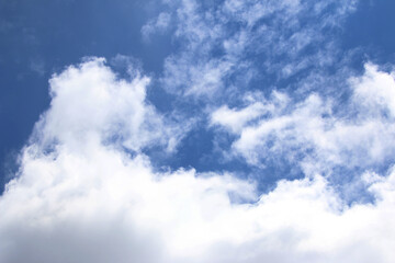 Clouds on the blue sky nature with space background wallpaper