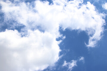 Clouds on the blue sky nature with space background wallpaper