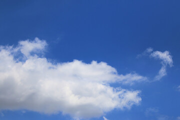 Clouds on the blue sky nature with space background wallpaper