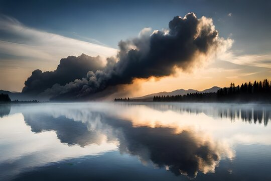 sunrise over the lake © hina