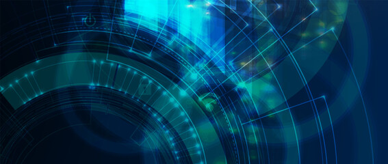 Technology abstract futuristic background for internet business. Big data concept.