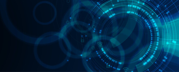 Obraz premium Technology abstract futuristic background for internet business. Big data concept.