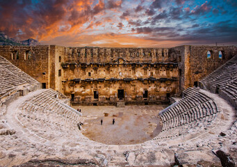 The Theatre of Aspendos Ancient City in Antalya
